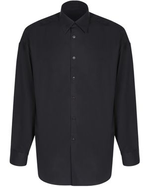 Costumein Long Sleeve Lapel Shirt - Blue
