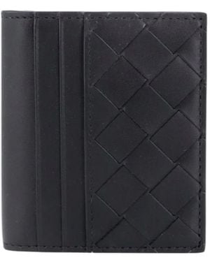 Bottega Veneta Intrecciato Bill Wallet - Blue