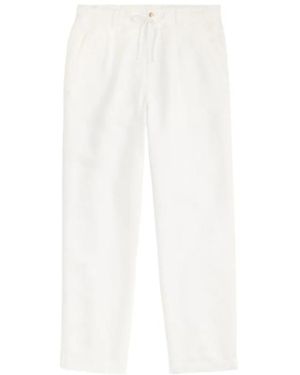 Polo Ralph Lauren Pleated Drawstring Trousers - White