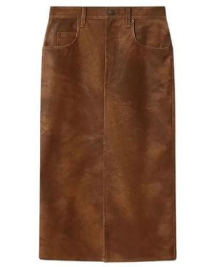 Isabel Marant Isabel Marant Étoile Bisane Side-Slit Skirt - Brown