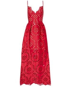 Elie Saab Floral Embroidered Satin Gown