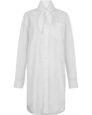 Ami Paris Long Shirt Dress - White