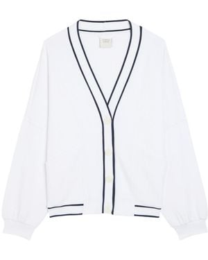 Varley V-Neck Knit Cardigan - White