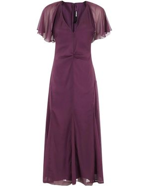 ROTATE BIRGER CHRISTENSEN V-Neck Dress - Purple
