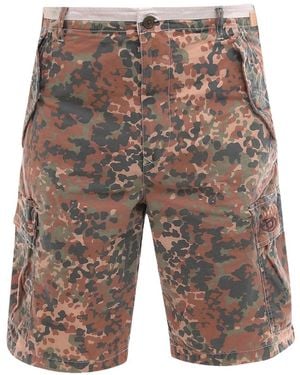 DIESEL Camouflage Printed Shorts - Grey