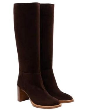 Gabriela Hearst Bocca Suede Knee-High Boots - Brown