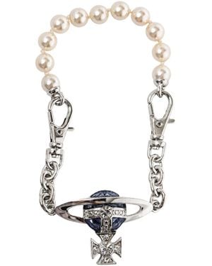 Vivienne Westwood Aida Bas Relief Bracelet - White