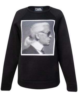 KARL LAGERFELD Printed Jumper - Black
