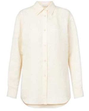 Gabriela Hearst Ferrara Linen And Silk Shirt - White