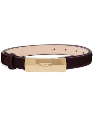 Balmain Logo Belt - White