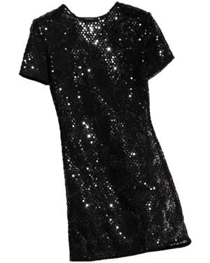 Gucci Embroidered Sequin Dress - Black