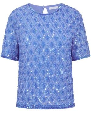 P.A.R.O.S.H. Sequined T-Shirt - Blue