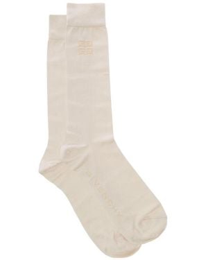 Givenchy Logo Printed Socks - White