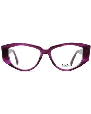 Max Mara Irregular Frame Glasses - White