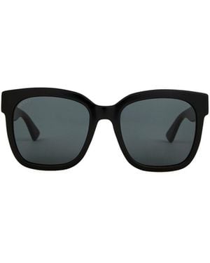 Gucci Square Glossy Sunglasses - Black