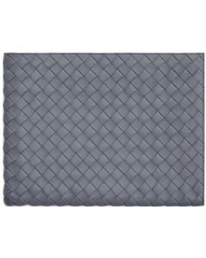 Bottega Veneta Intrecciato-Design Clutch Bag - Grey