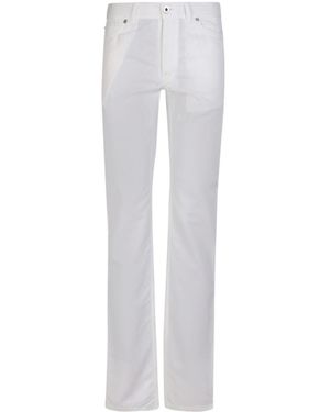Brioni Regular Fit Mid Rise Pants - White