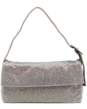 Benedetta Bruzziches Embellished Design Shoulder Bag - Grey