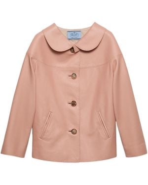 Prada Nappa Leather Jacket - Pink