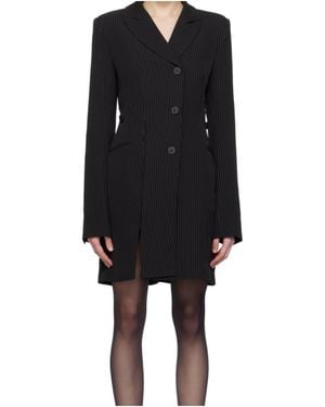 OTTOLINGER Pinstriped Blazer Dress - Black