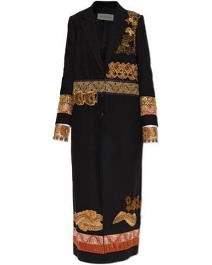 Dries Van Noten Long-Sleeved Coat - Black