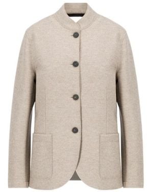 Harris Wharf London Nehru Jacket - Natural