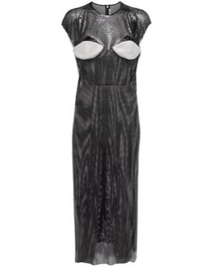 Christopher Kane Crystal-Embellished Cutout Midi Dress - Black