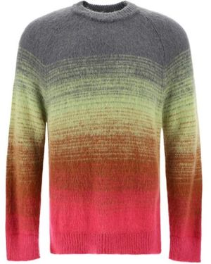 Laneus Gradient Effect Crewneck Jumper - Multicolour