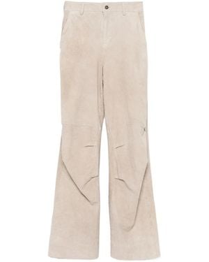 Salvatore Santoro Belt Loop Track Trousers - Natural