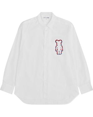 Comme des Garçons X Medicom Toy Logo-Printed Cotton Shirt - White