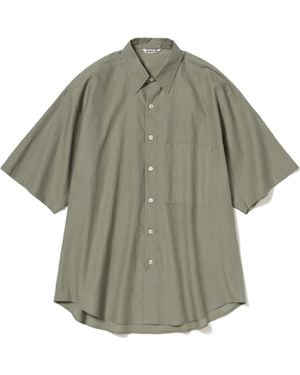 AURALEE Cotton Shirt - Green