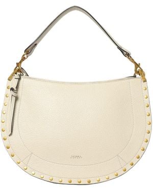 Isabel Marant Oskan Soft Zip Shoulder Bag - Natural