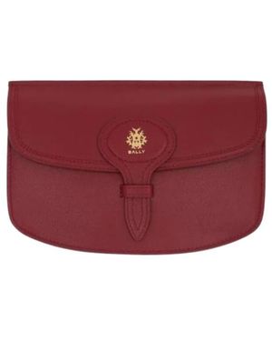 Bally Flap Shoulder Bag - Red
