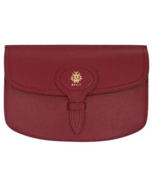 Bally Flap Shoulder Bag - Red