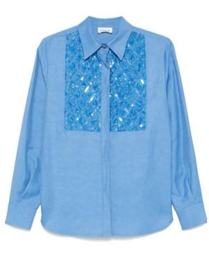 P.A.R.O.S.H. Raisa Shirt - Blue