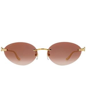 Cartier Cat-Eye Frame Sunglasses - Multicolour