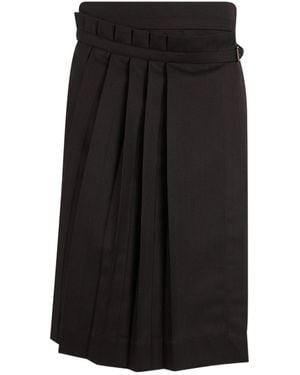 Dries Van Noten High-Waist Pleated Skirt - Black
