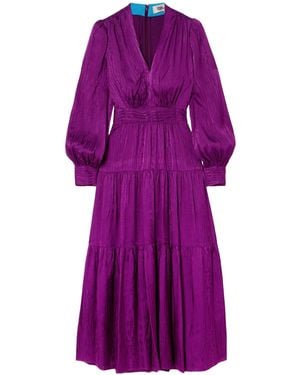 Diane von Furstenberg Long-Sleeved Dress - Purple