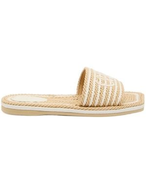 Chloé Minimalist Versatile Slippers - Natural