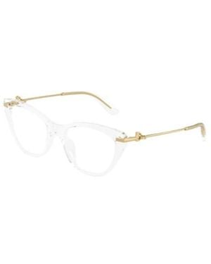 Dolce & Gabbana Eyewear Cat Eye Frame Glasses - White