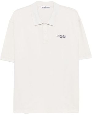Acne Studios Short-Sleeved Polo Shirt - White