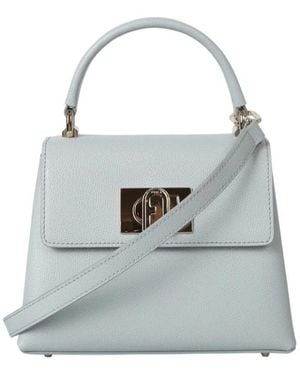 Furla Artemisia Leather Tote Bag - Gray