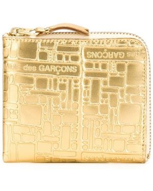 Comme des Garçons Comme Des Garçons Embossed Zip-Around Wallet - Metallic
