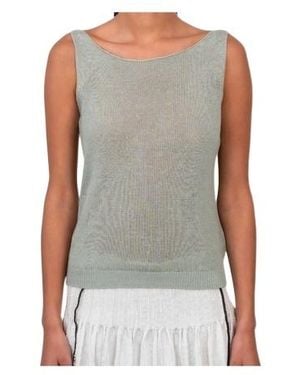 Paloma Wool Draped-Back Wool Sweater - Gray