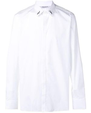 Neil Barrett Printed Lapel Shirt - White