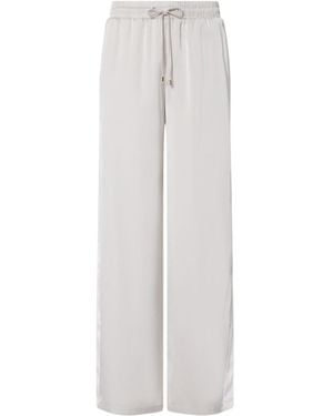 Liu Jo Satin Flare Trousers - White
