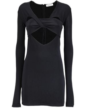 Ambush Cut-Out Detailed Mini Dress - Black