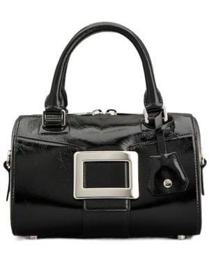 Roger Vivier Belle Vivier Mini Bowling Bag - Black