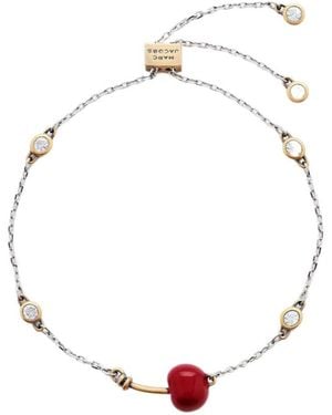 Marc Jacobs The Cherry Slider Bracelet - White