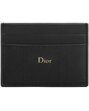 Dior Trianon Freesia Card Holder - Black